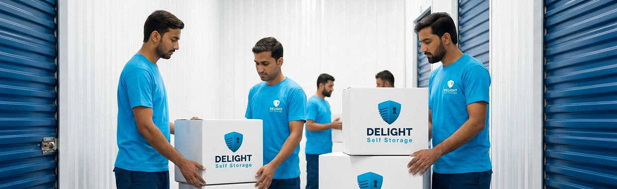 Delight Self Storage Dubai 24/7 CCTV coverage with continuous recording and secured servers