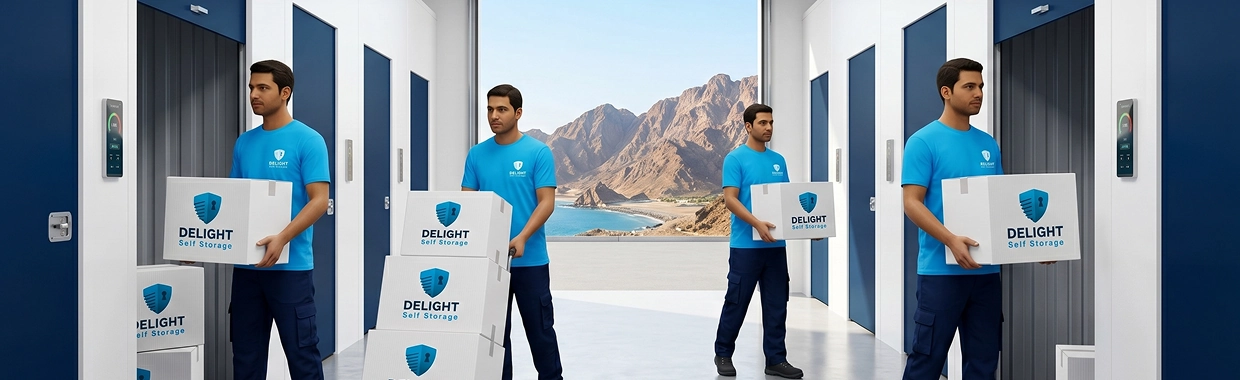 Delight Self Storage Fujairah facility with climate-controlled units and local collection service