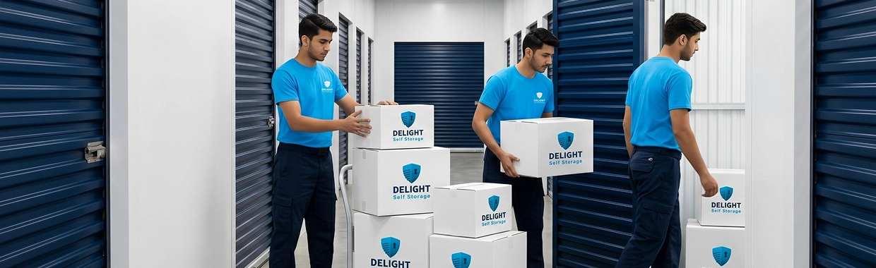 Delight Self Storage Ras Al Khaimah climate-controlled facility with local collection crew serving RAK communities