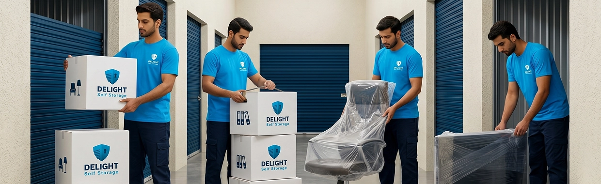 Delight Self Storage Umm Al Quwain facility with climate-controlled units and local collection crew