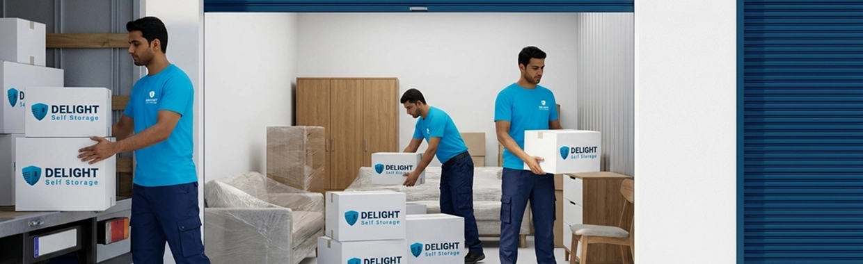 Delight Self Storage Dubai furniture storage insurance coverage with baseline and declared-value protection options
