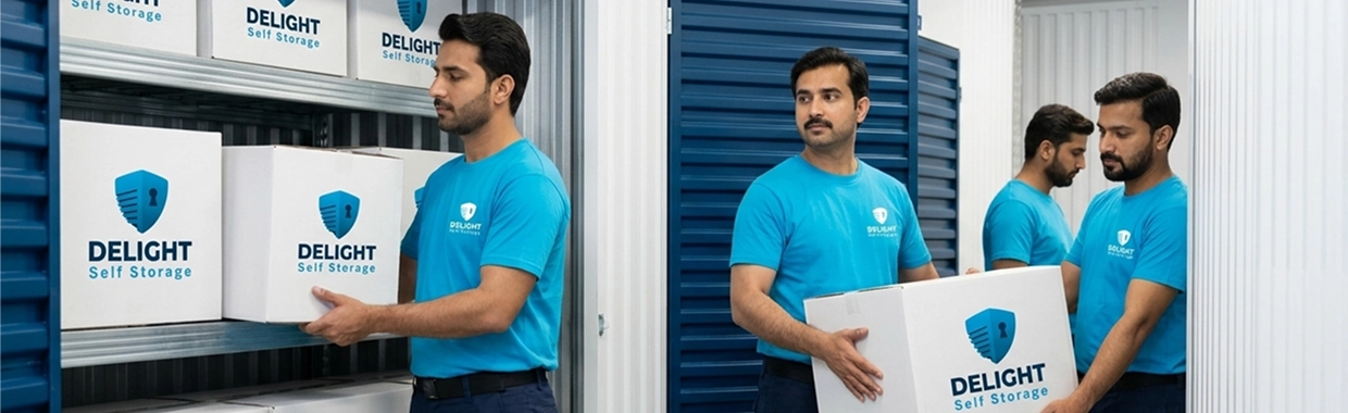 Delight Self Storage Dubai long-term storage facility with climate-controlled units for household and business items