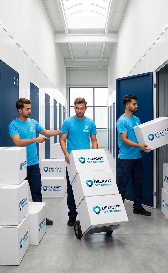 Delight Self Storage customers who rent storage units directly in Dubai