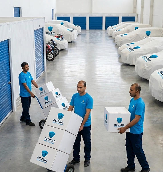 Delight Self Storage Dubai vehicle and specialized storage facility with covered, climate-appropriate protection