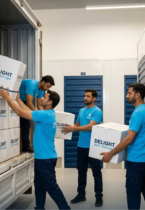 Delight Self Storage personal storage collection service covering Dubai residential areas