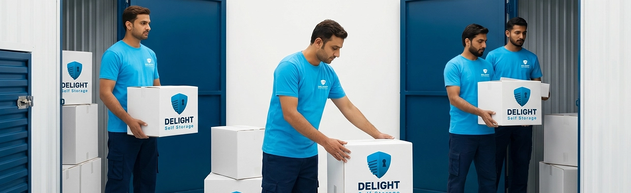 Delight Self Storage Dubai declared-value additional coverage for high-value stored items
